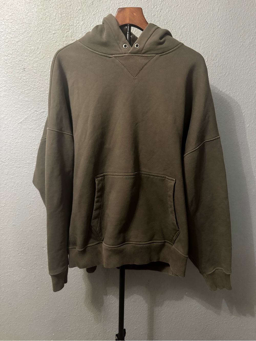 Abercrombie & Fitch Hoodie Mens XXL Brown Oversized Premium Heavyweight